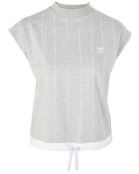 Grey Vertical Striped T-shirt