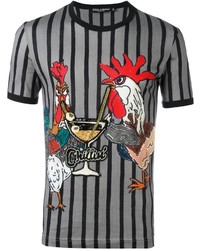 Dolce & Gabbana Rooster Print T Shirt