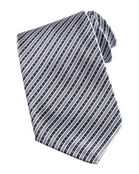 Stefano Ricci Striped Silk Tie Graywhite