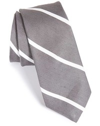 Todd Snyder White Label Stripe Silk Linen Tie
