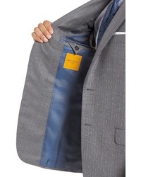 Hickey Freeman Classic Fit Stripe Wool Suit