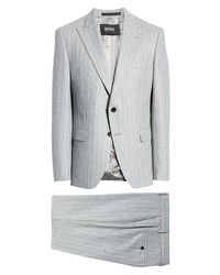 BOSS Hugepeak Stripe Wool Suit