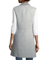 Rag & Bone Duchess Reversible Wool Cashmere One Button Vest