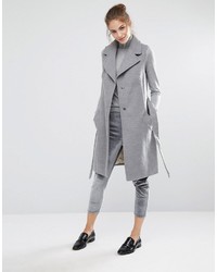 Oasis Sleeveless Belted Smart Coat