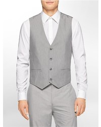 Calvin Klein Classic Fit Cotton Blend Suit Vest, $79 | Calvin Klein |  Lookastic