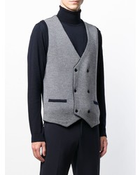 Lardini Double Breasted Fitted Waistcoat