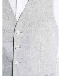 Topman Grey Oxford Waistcoat