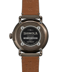 Shinola 41mm Runwell Topaz Watch Gray