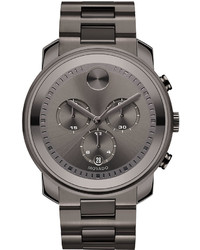 Movado 44mm Bold Chronograph Watch Gray
