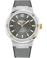 Salvatore Ferragamo F 80 Stainless Steel Watch Gray