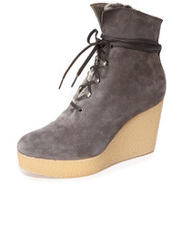 Coclico Shoes Nagy Sherpa Platform Wedge Booties