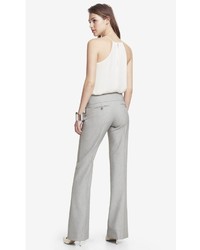 Express Studio Stretch Wide Waistband Flare Editor Pant