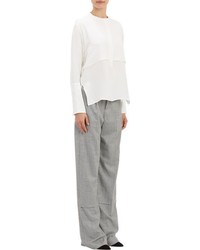 Protagonist Wide Leg Seamed Trousers Grey