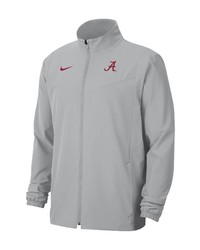 Nike Gray Alabama Crimson Tide 2021 Sideline Full Zip Jacket