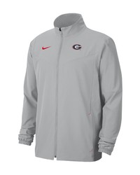 Nike Gray Bulldogs 2021 Sideline Full Zip Jacket