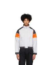AFFIX Grey And Orange Work Jacket