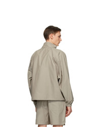 Essentials Grey Half Zip Track Jacket