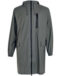 Rains Grey Parka Jacket
