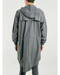 Rains Grey Parka Jacket