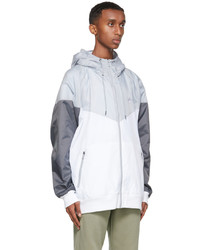 Nike White Grey Windrunner Jacket