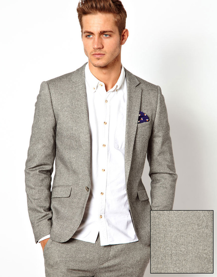 Asos Slim Fit Suit Jacket In Tweed | Where to buy & how to wear