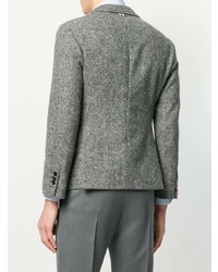 Thom Browne Engineered Lapel Striped Donegal Wool Classic Sport Coat