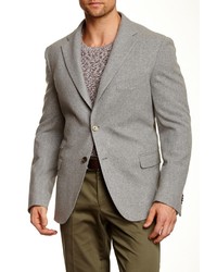 Gemelli Light Grey Solid Two Button Notch Lapel Wool Jacket, $750 ...