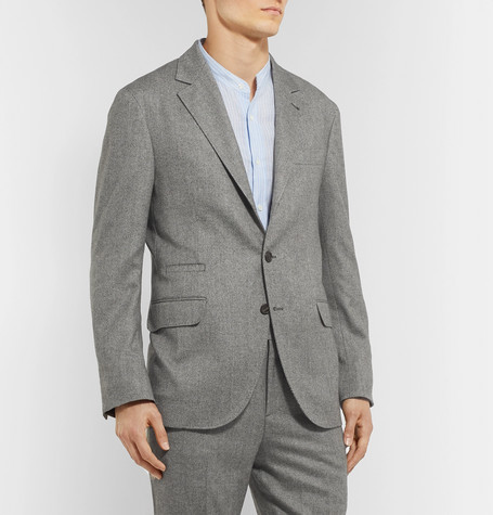 brunello cucinelli wool and cashmere suit