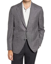 Peter Millar Grey Melange Wool Sport Coat