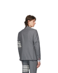 Thom Browne Grey Plain Weave 4 Bar Classic Sport Coat Blazer