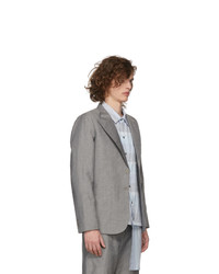 House Of The Very Islands Grey Slim Fit Tailored Blazer