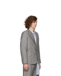 House Of The Very Islands Grey Slim Fit Tailored Blazer