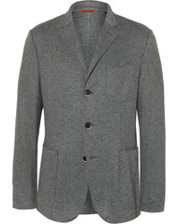 Barena Grey Unstructured Wool Blend Blazer