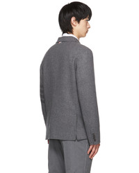 Thom Browne Grey Wool 4 Bar Sport Coat Blazer