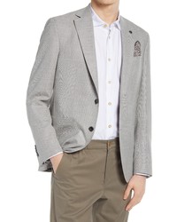Ted Baker London Keith Slim Fit Deconstructed Stretch Wool Solid Sport Coat