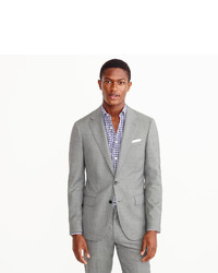 J.Crew Ludlow Slim Fit Wide Lapel Suit Jacket In Grey Stretch Italian Worsted Wool