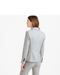 J.Crew Petite Double Breasted Blazer In Super 120s Wool