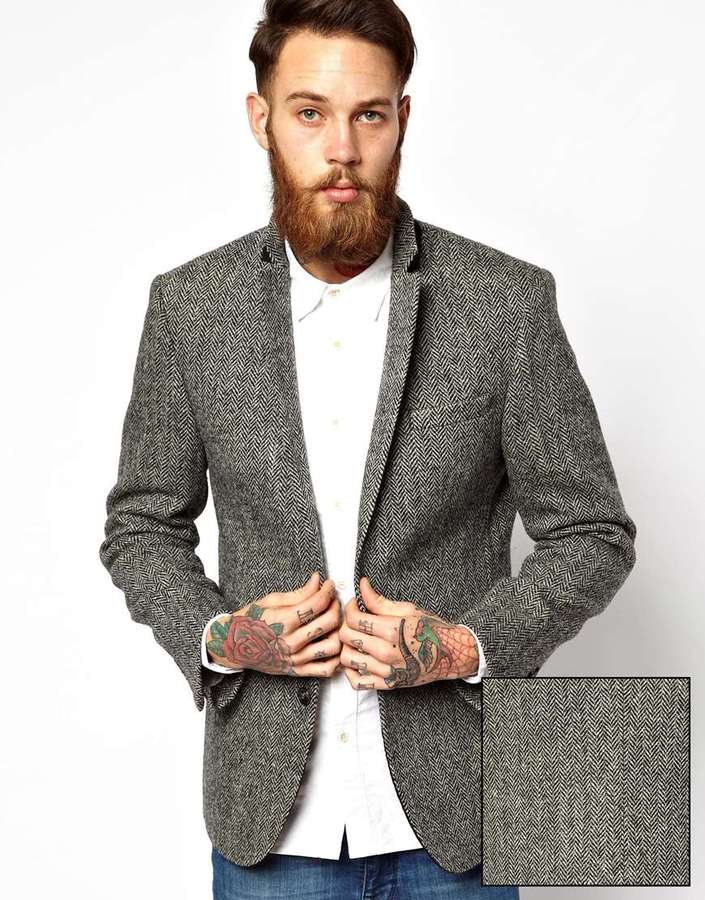 Asos Slim Fit Blazer In Harris Tweed | Where to buy & how to wear