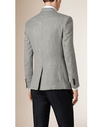 Burberry Slim Fit Wool Silk Linen Jacket