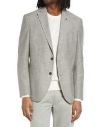 Ted Baker London Soft Construct Slim Fit Stretch Wool Sport Coat In Light Grey At Nordstrom