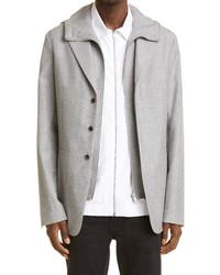 Givenchy Wool Blazer With Removable Hooded Vest