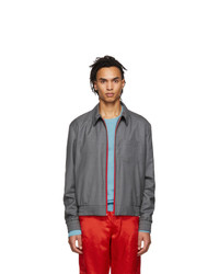 Kenzo Grey Wool Blouson Jacket