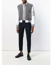 Thom Browne Horseshoe Knit Wool Blouson Jacket