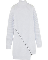 Opening Ceremony Zip Detailed Ribbed Wool Sweater Dress