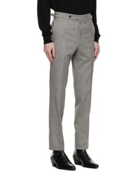Husbands Flannel High Waisted High Rise Trousers