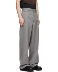 Marni Grey Dyed Diagonal Trousers