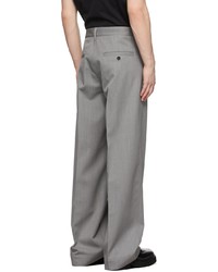 Marni Grey Dyed Diagonal Trousers