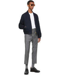 Thom Browne Grey Super 120s Wool Trousers