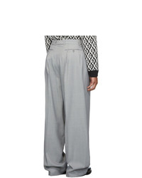 Gucci Grey Vintage Sharkskin Trousers