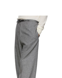 Jil Sanderand Grey Wide Leg Drawstring Trousers